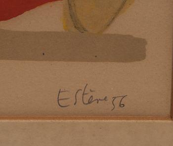 MAURICE ESTÈVE, färglitografi, signerad och daterad 56, numrerad 25/75.