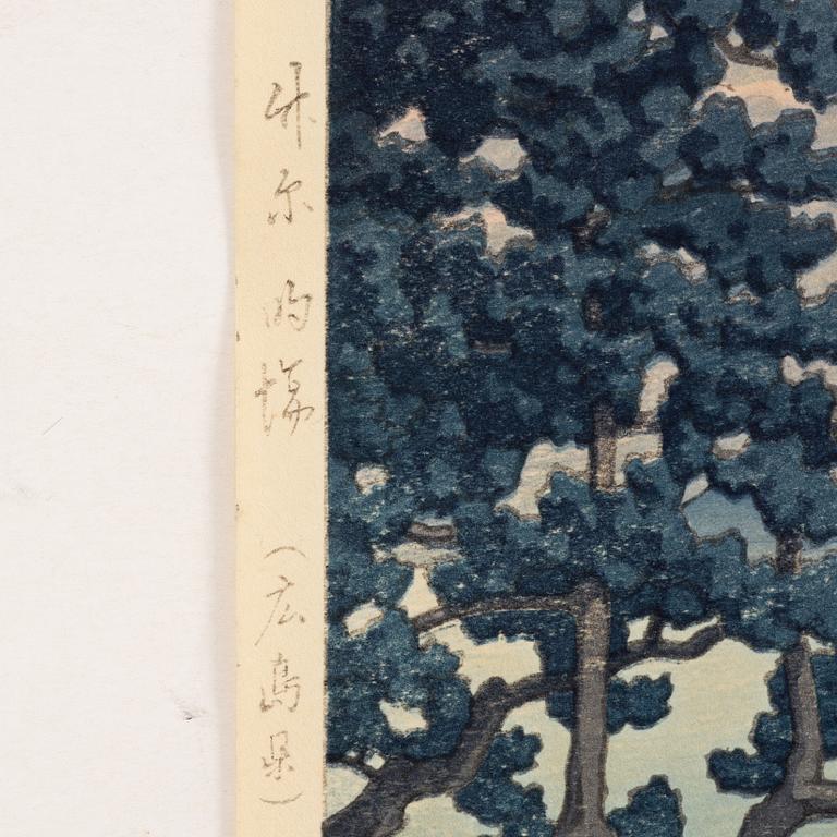 Kawase Bunjiro Hasui, 'Matoba, Takehara'.
