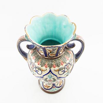 Vase Rörstrand around 1900 majolica.