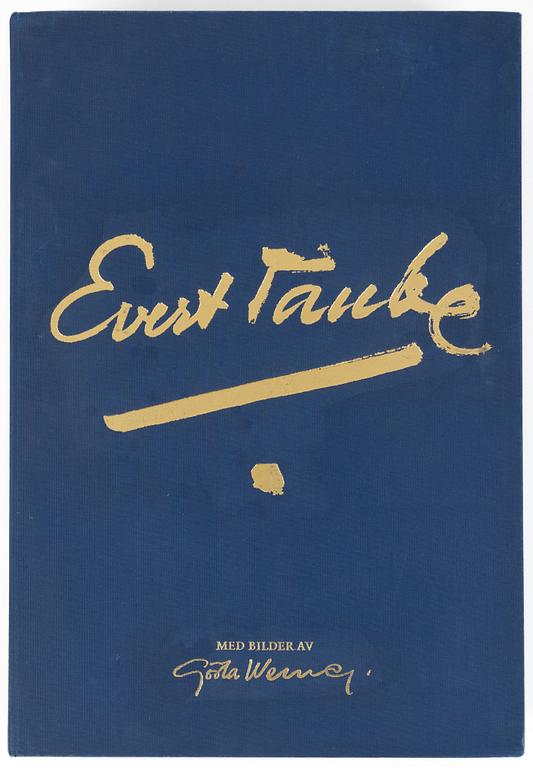 Gösta Werner, mapp, "Visor av Evert Taube med bilder av Gösta Werner".