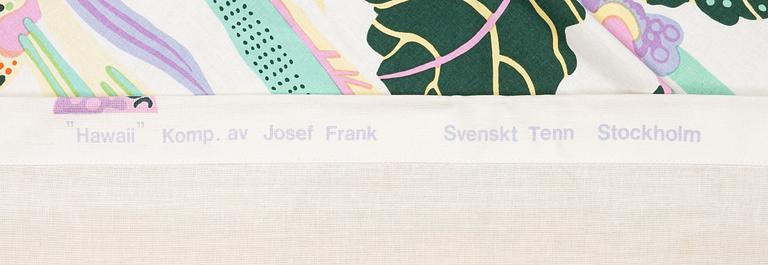 Josef Frank, Curtain panels, two pieces, cotton, in the “Hawaii” pattern, Firma Svenskt Tenn.