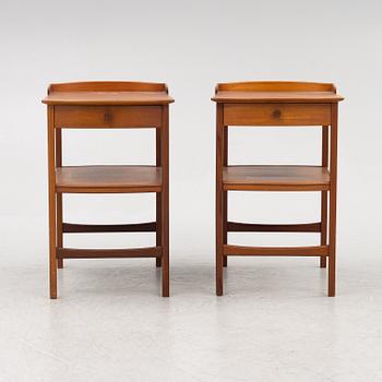 Carl Malmsten, a pair of 'Birgitta' bedside tables, Bodafors 1964.