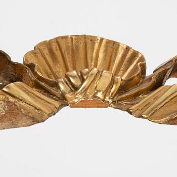 A Gustavian gilt mirror wall sconce, late 20th Century.