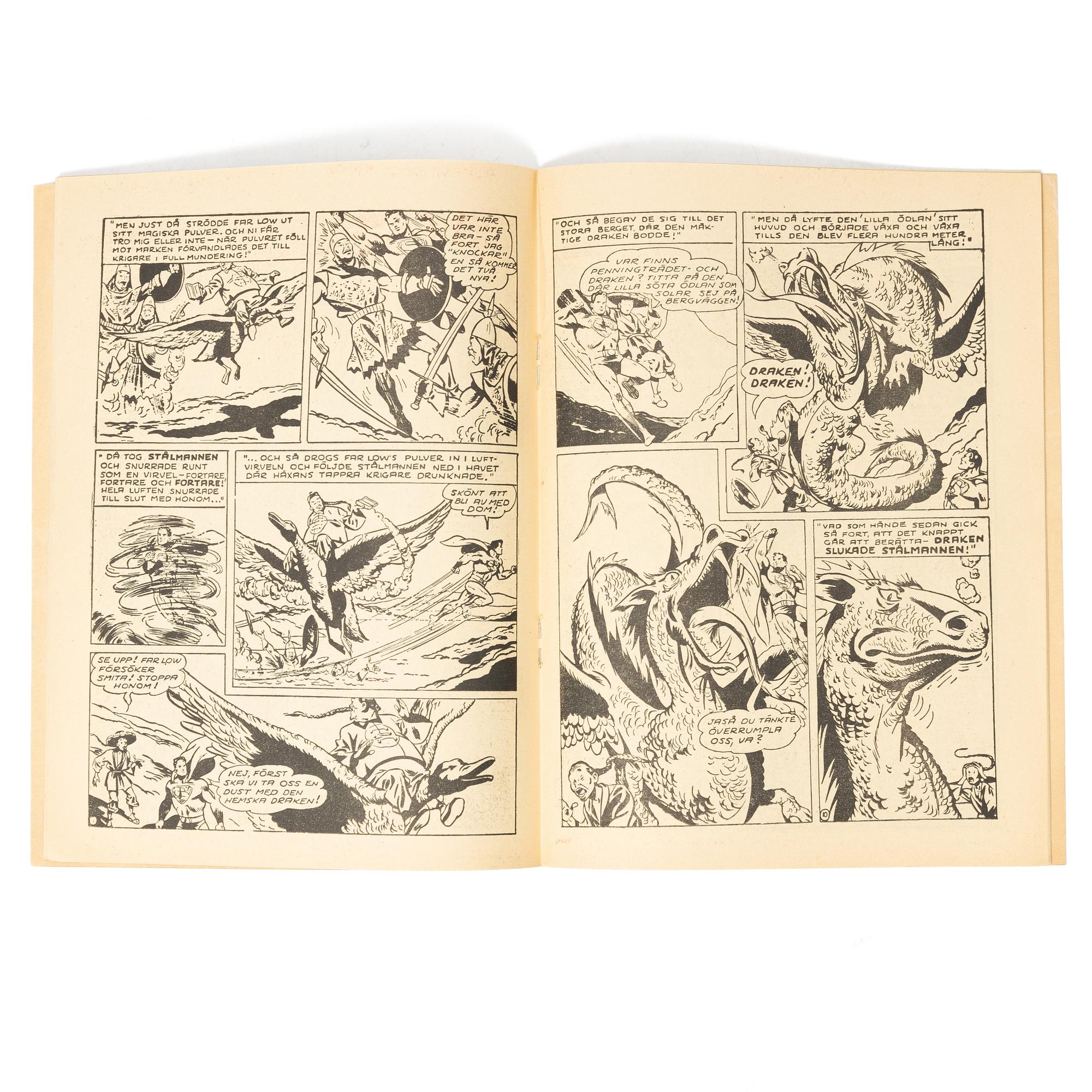 Comic book, “Stålmannen” No. 2, 1949.