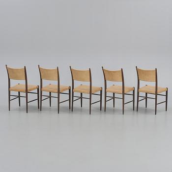 STOLAR, 5 st, "Gracell", Yngve Ekström, Gemla möbelfabrik.