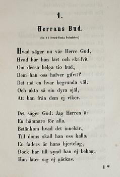 JOHAN LUDVIG RUNEBERG, 5 vol, samlade verk, I-V, Örebro 1851-63.