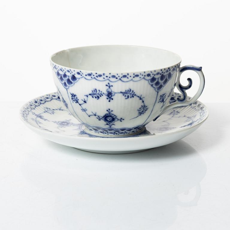 Royal Copenhagen, a 36-piece 'Blue Fluted' coffee service, Denmark, 1960's-70's.