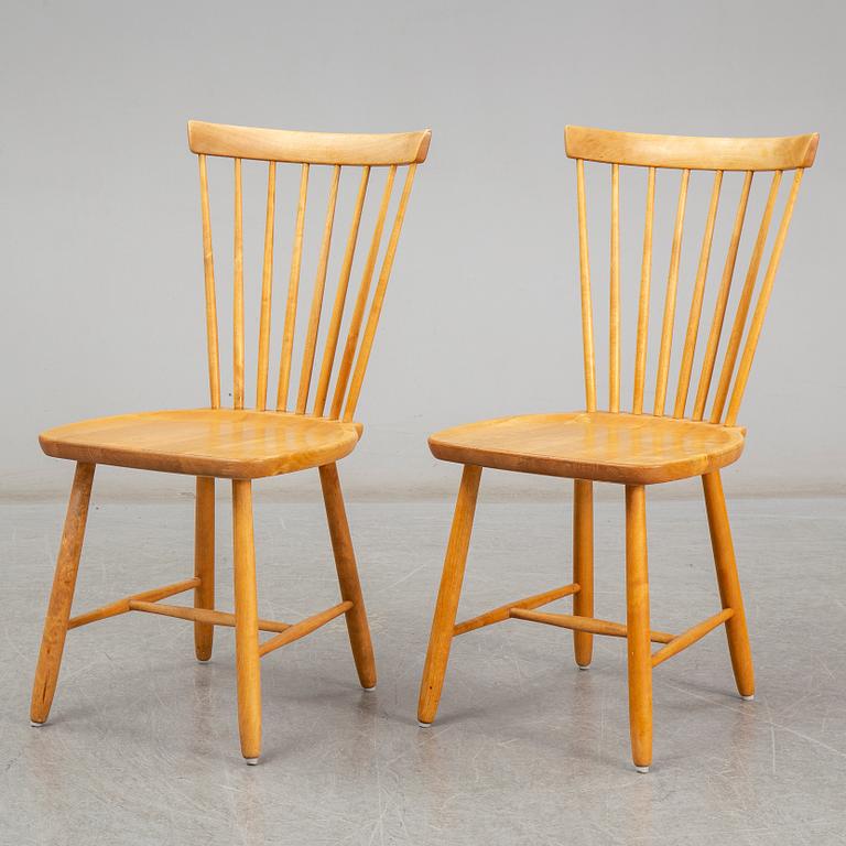 CARL MALMSTEN, five 'Lilla Åland' chairs, 1960s.