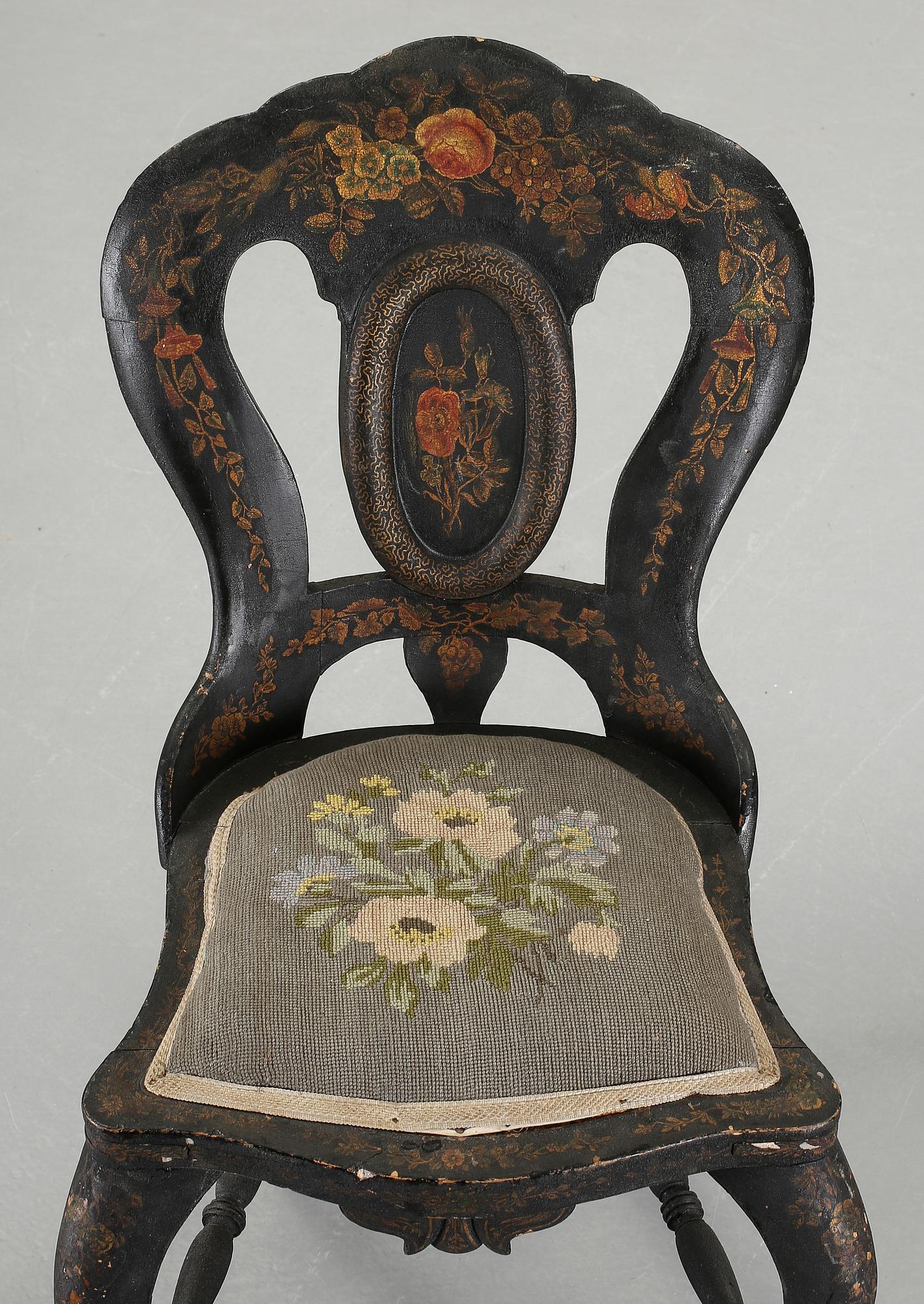 STOLAR. ett par, barockstil, 1800-talets andra hälft.
