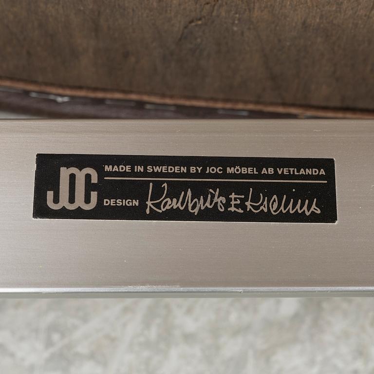 Karl Erik Ekselius, a pair of 'Mondo' armchairs, JOC, 1970s.