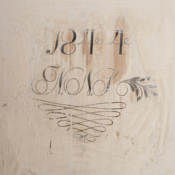 Skrivskåp, allmoge, Vämland,  daterat 1844.