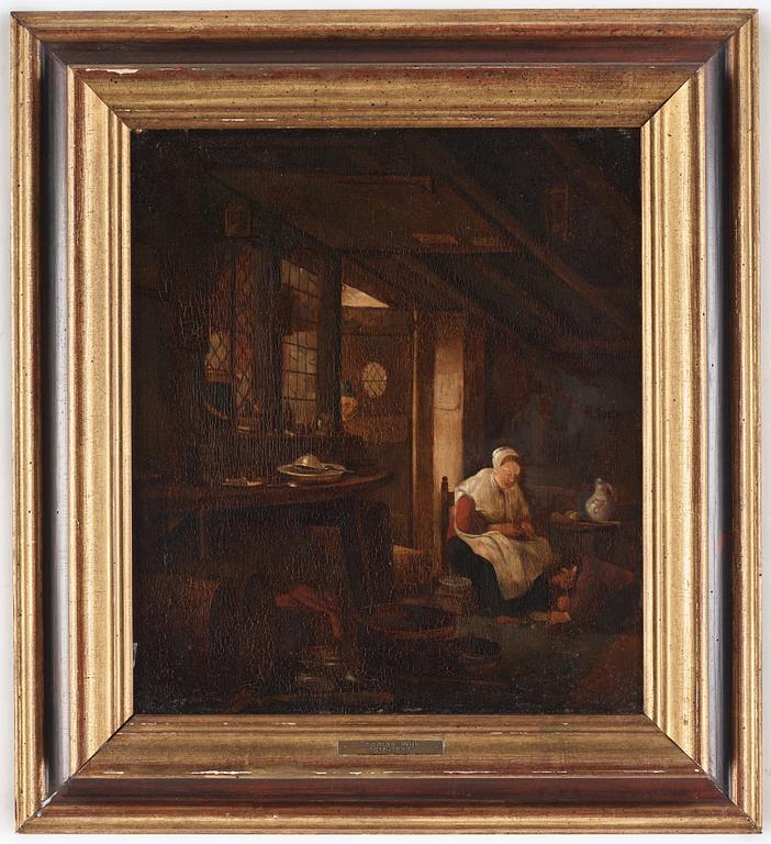 Thomas Wyck, hans krets, Köksinteriör med mor och barn.