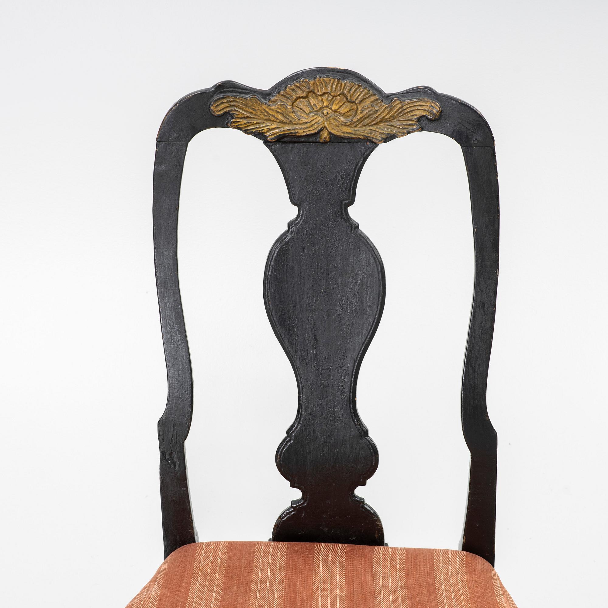 Chairs two, Baroque, 18th century.