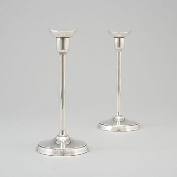 AINAR AXELSSON, ljusstakar, ett par, silver, GAB, Stockholm, 1970.