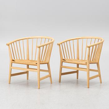 Hans J. Wegner, fåtöljer ett par, PP 112, PP Møbler, Danmark.