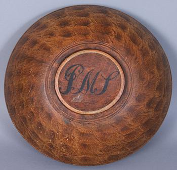 SKÅL, trä, allmoge, 1800-tal.