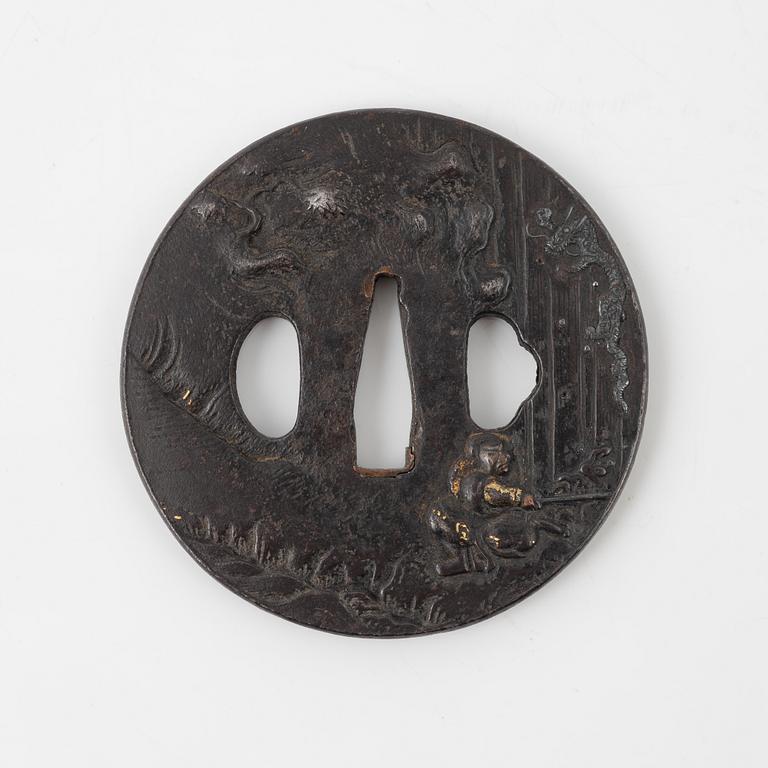 Tsuba, mumei, Japan, Edo.