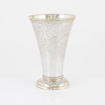 Erik Lemon, bägare, silver, Uppsala 1797.