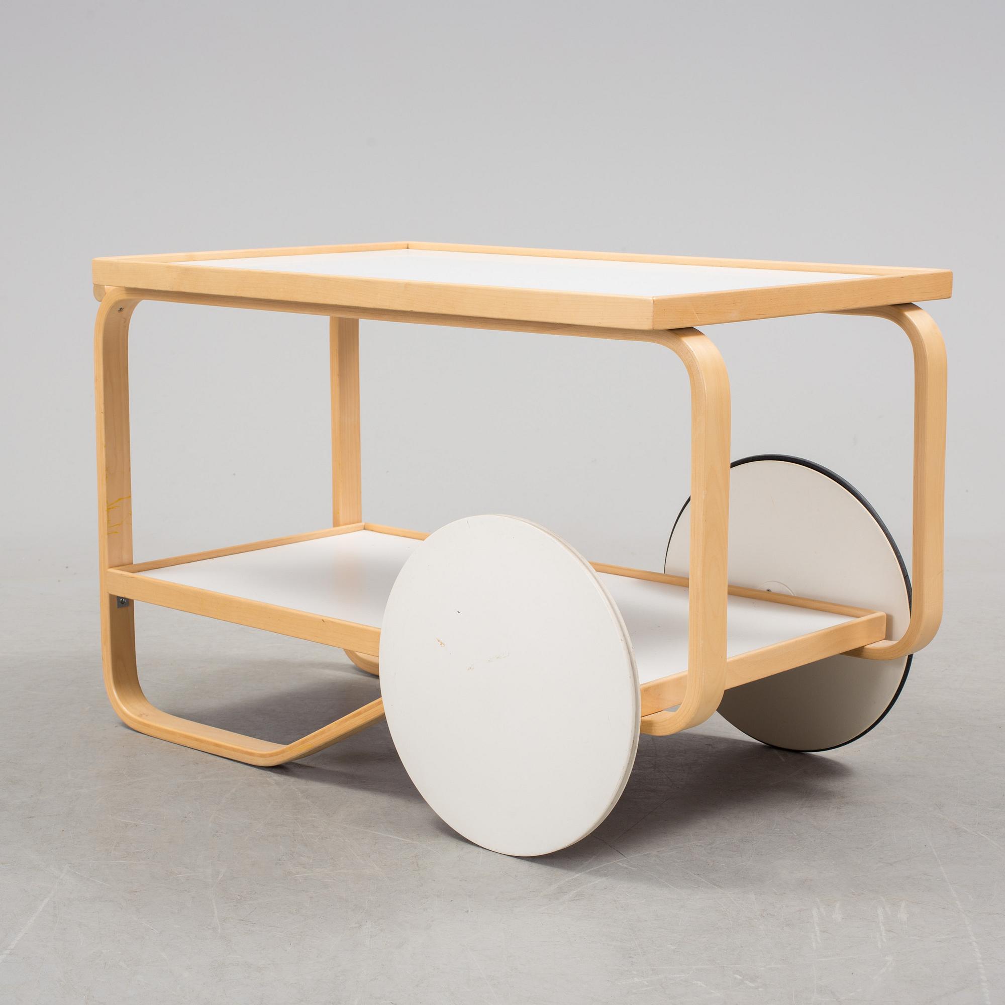 A tea trolley or serving trolley nr 901 by Alvar Aalto for Artek, Finland.