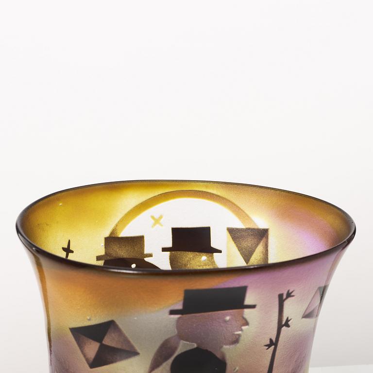 Bertil Vallien, skål, glas, Kosta Boda.