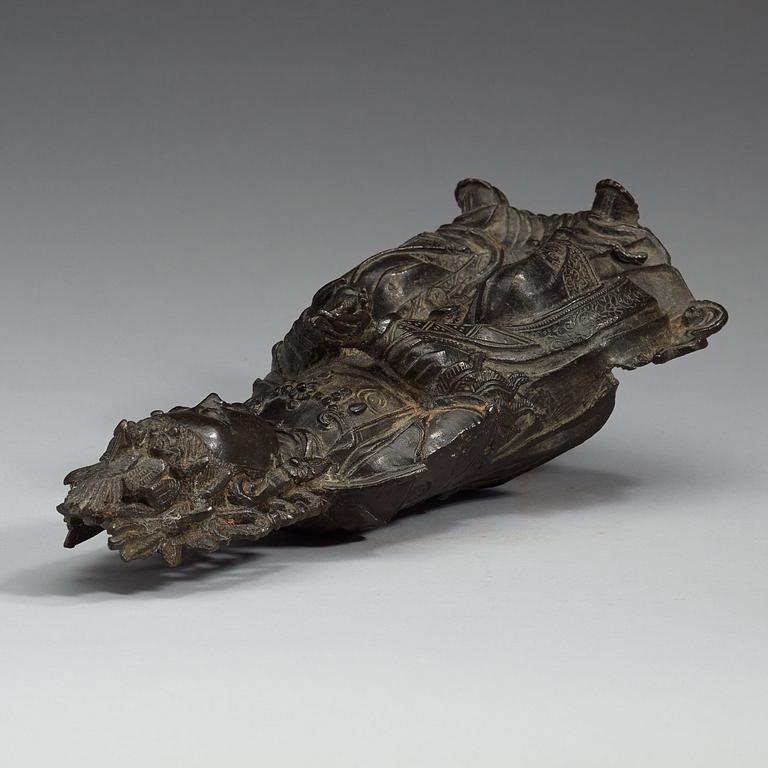 A seated bronze figure of Xi Wangmu, Ming dynasty, 17th Century.