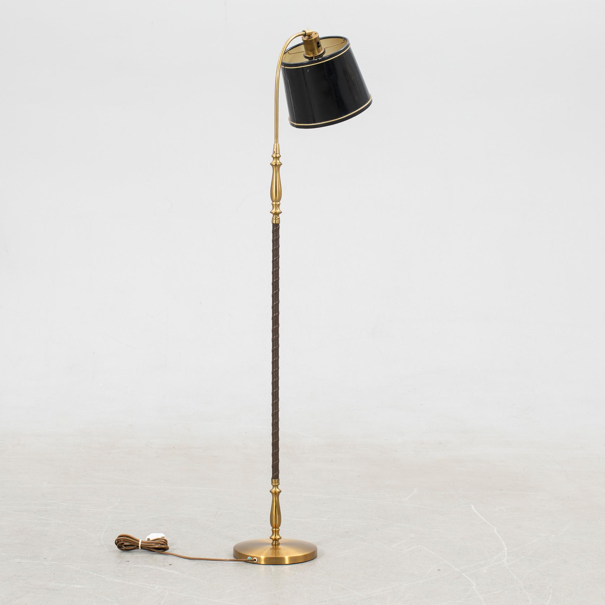 Einar Bäckströms Metallvarufabrik, floor lamp, model "5737", mid-20th century.