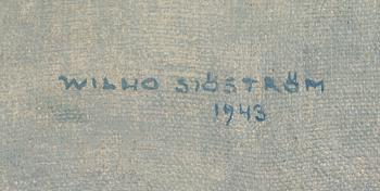 Wilho Sjöström, oil on canvas, signed and dated 1943.
