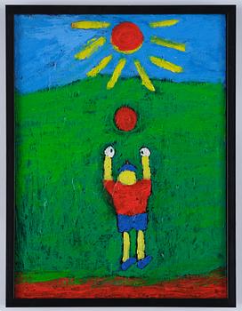 Roger Risberg, "Pojke med boll" samt Utan titel.