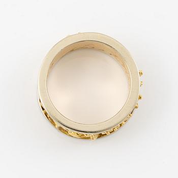 Arnaldo Pomodoro, ring, 18K guld.
