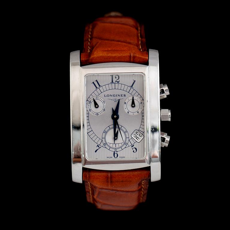 ARMBANDSUR, stål, Longines, chronograf.