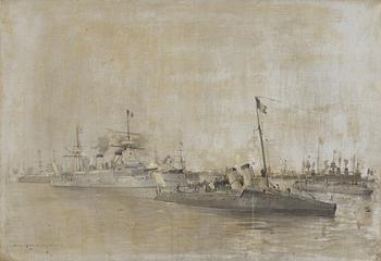 Arvid Johanson, oil on canvas, signed.