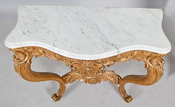 KONSOLBORD, rokokostil, 1800-talets andra hälft.