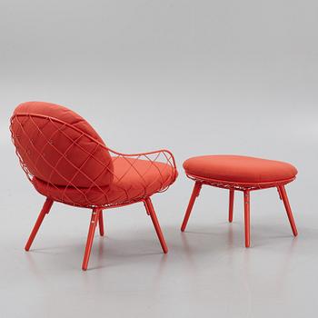 Jaime Hayon, a 'Piña' easy chair and ottoman, Magis, Italy.