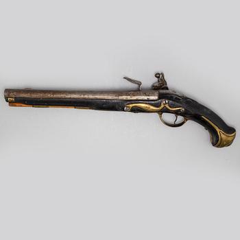 A Danish flintlock pistol 1751 pattern.