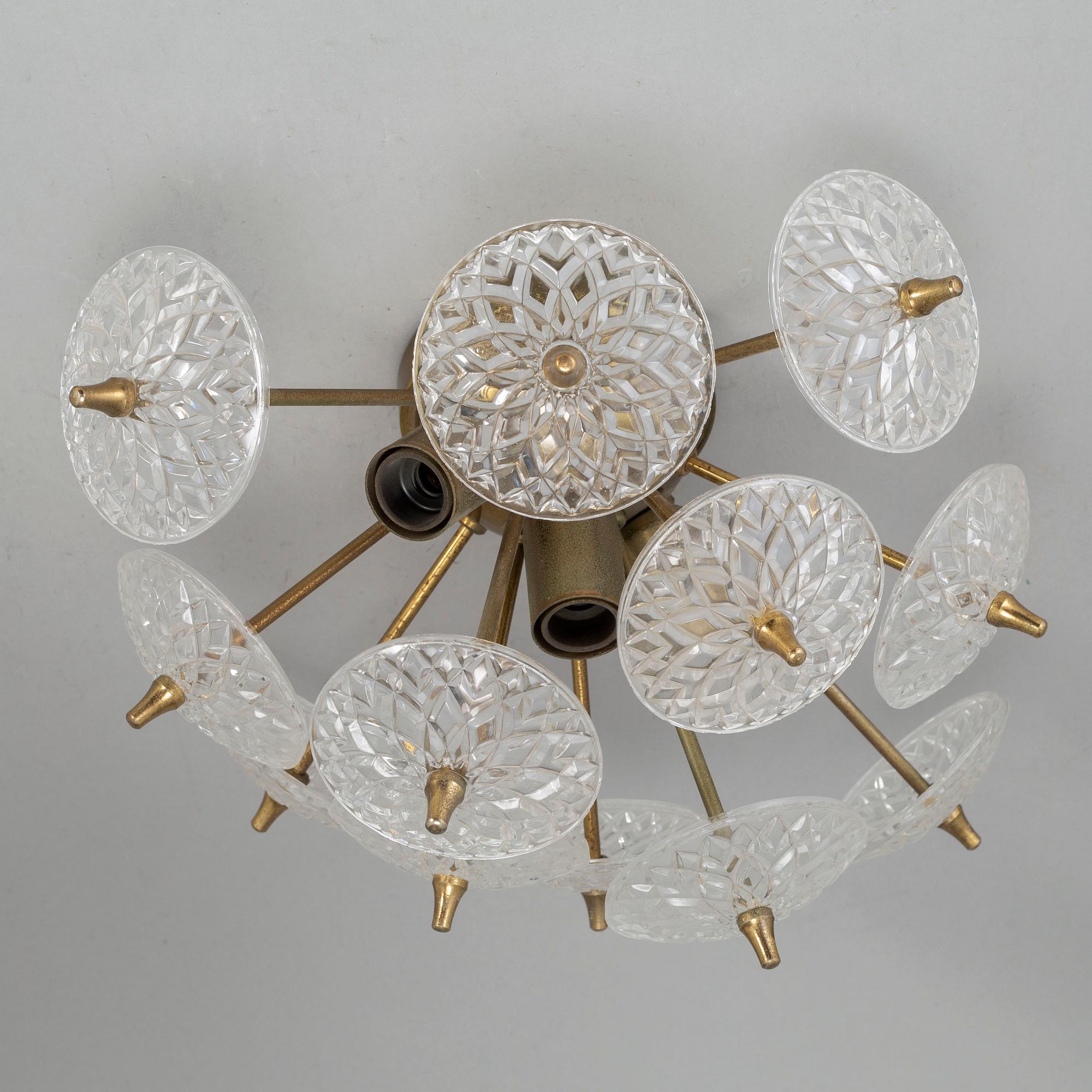 TAKLAMPA, Val St Lambert, Belgien, 1960's/70's.