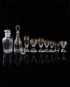 An 98-piece 'Odelberg Junior' glass service from Kosta.