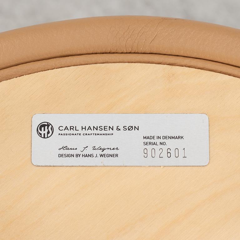 Hans J. Wegner, barstolar, ett par, "CH56", Carl Hansen & Son, Danmark, 2000-tal.