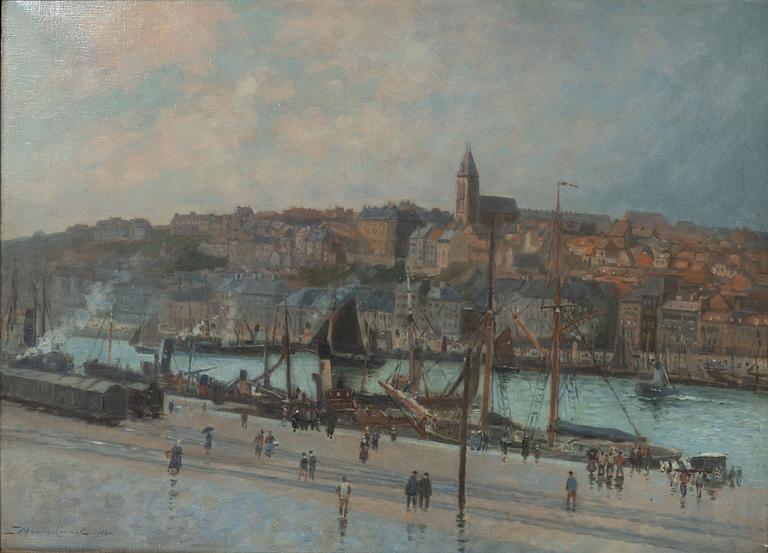 Maurice Courant, Harbour scene.
