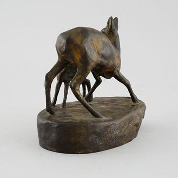 ARVID KNÖPPEL, sculpture, bronze, signed.