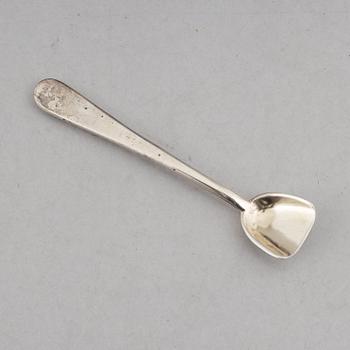 Saltkar, ett par, silver, Stockholm, 1787, Sengustavianska.