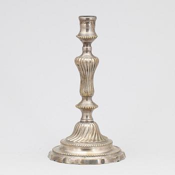 LJUSSTAKE, argent haché, troligen Frankrike, 1700-tal.