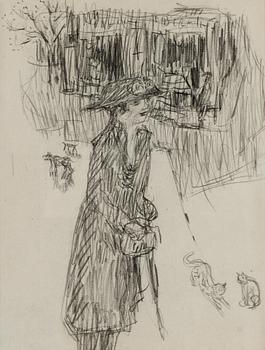 Pierre Bonnard, "Jeune femme dans la Rue" (Portrait of Renee Monchaty).