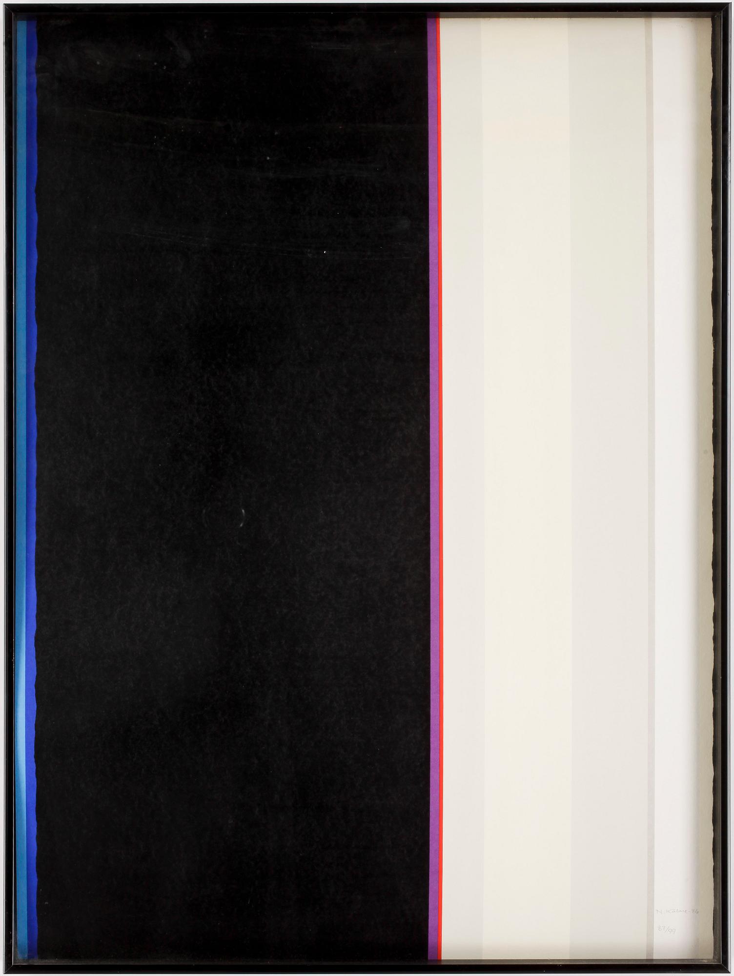NILS KÖLARE, serigrafi, signerad och numrerad 87/99, daterad -86.