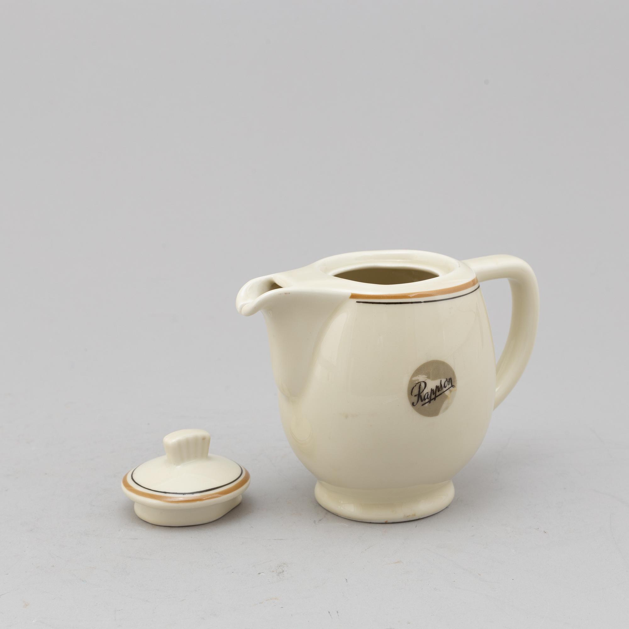 KAFFESERVIS, Karlskrona porslin, 28 delar, troligen 1930/40-tal.