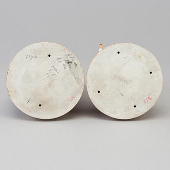 Two porcelain figure groups, presumably Royal Copenhagen, end of 19th century.