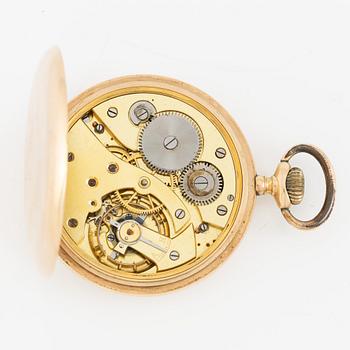 Pocket watch, 14K gold, 50.5 mm.
