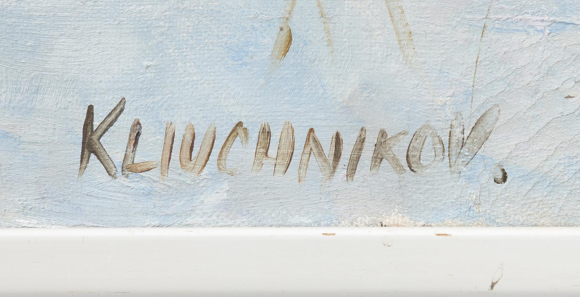 Slava Kliuchnikov, Vintermotiv med tre vargar.