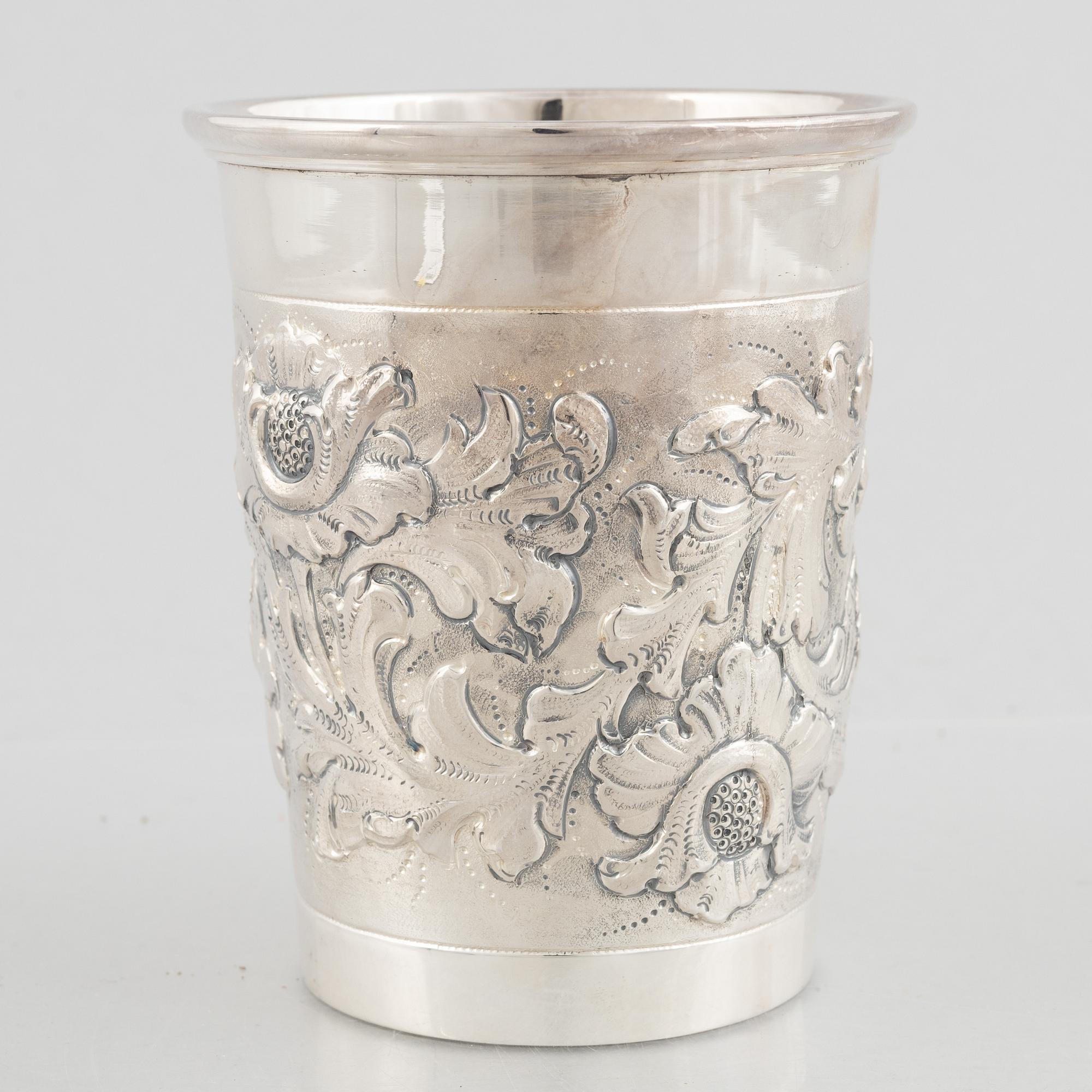 A sterling silver vase, Swedish import marks, circa mid-20th century.