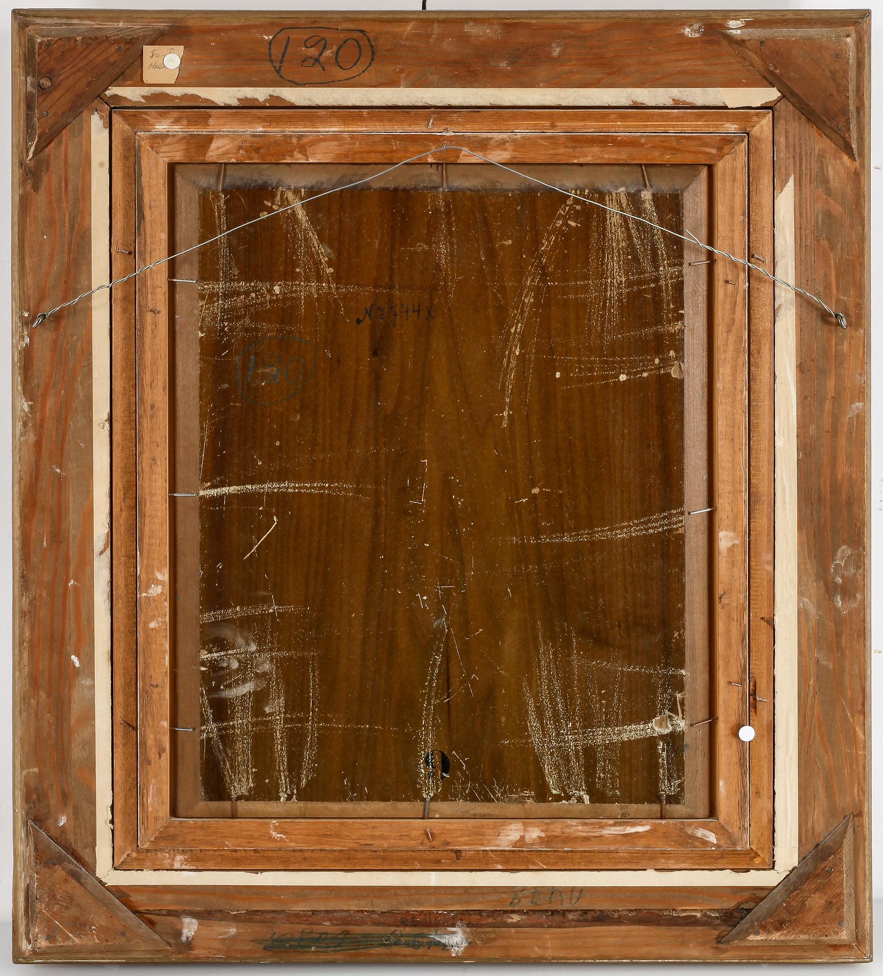 ERIC HALLSTRÖM, olja på pannå, signerad och daterad -24.