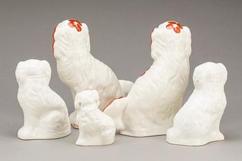 FIGURINER, 2+2+1, flintgods, England.